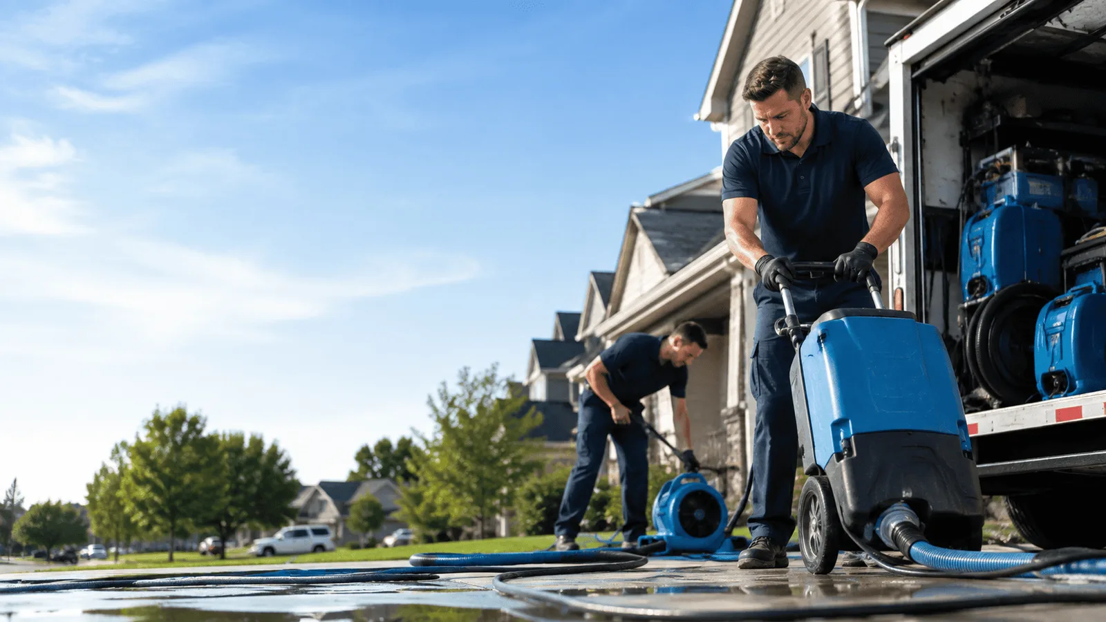 Basement Flooding being performed in Stayton, OR